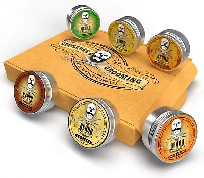 £25 • Buy Men's Beard Grooming Kit Moustache Wax Styling 6 Fragrances 6pcs Gift Care Set