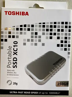 $85 • Buy Toshiba XC10 USB-C Portable SSD 250GB