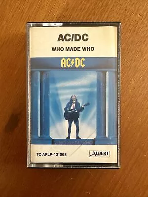 Ac/dc: Who Made Who Cassette Tape 1986 Oz Seller • $29.99