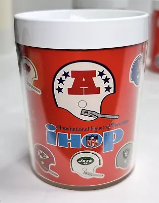 IHOP Vintage Football Plastic Mug Cup Thermo-Serv NFL Westbend Made In USA 🇺🇸 • $14.95