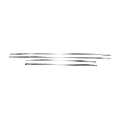 Chrome Door Sill Scuff Protect Cover Plate 4 Pcs Fits MB C-Class W201 1982-1994 • $44.99