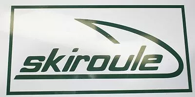 Vintage Skiroule Snowmobile Trailer Vehicle Decal Sticker Green • $14.42