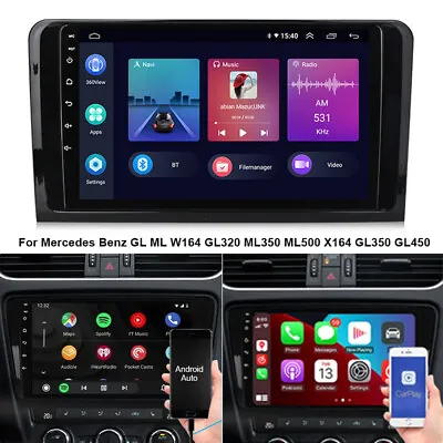 9  Car Stereo For Mercedes Benz ML/GL-Class W164 X164 WIFI Carplay Android 11.0 • £143.99