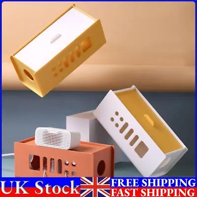 Cable Management Box Dustproof 8 Outlet Holes Shockproof For Hide Power Strips • £13.59