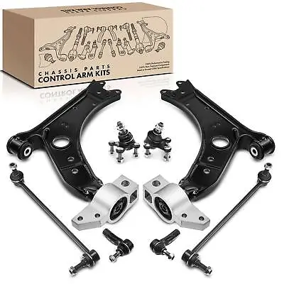 8pcs Front Control Arm With Ball Joint Sway Bar Link For Audi A3 VW Golf Jetta • $106.99