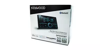 Kenwood Dual Din Sized CD Receiver With Bluetooth - Black (DPX505BT) • $125