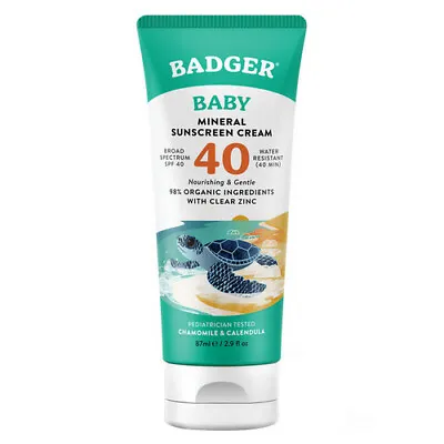 SPF 40 Baby Mineral Sunscreen Cream 2.9 Oz • £22.63