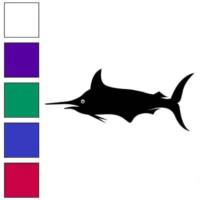 Marlin Swordfish Vinyl Decal Sticker Multiple Colors & Sizes #6848 • $3.22