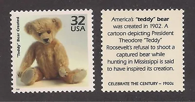 Antique 1902 Teddy Bear - U.s. Postage Stamp - Mint Condition • $2.95
