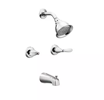 Moen 82602 Adler .Chrome 2-handle Function Bathtub And Shower Faucet • $77.99