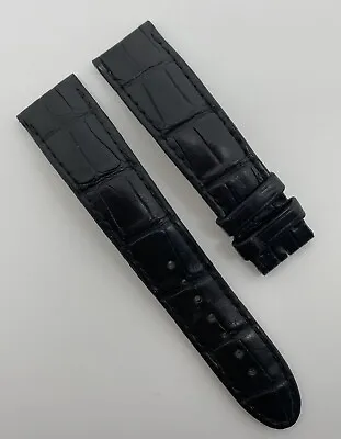Authentic Montblanc 19mm X 17mm Black Alligator Watch Strap Band FVK OEM • $150