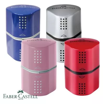 1x Faber Castell Sharpener Rose Pink Grip 2001 Jumbo Regular Colored Pencil New • $5.82