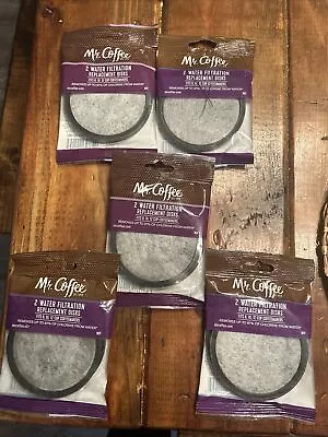 Mr. Coffee 2 Pack Water Filtration Replacement Disks (Lot Of 5) 10 Total Disks • $5