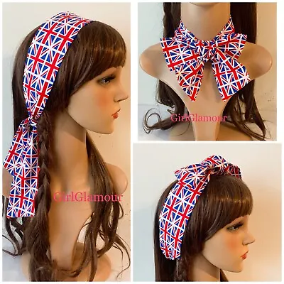 £3.65 • Buy Union Jack Flag Headband Bandana Hairband Hair Tie  Band Scarf Royal Wedding A