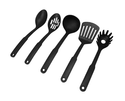 $6.98 • Buy 5pcs Non Stick Silicone Kitchen Utensil Set Spatula Spoon Cooking Tool Cookware