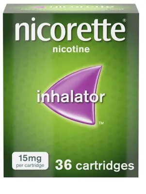 £78.99 • Buy Nicorette Inhalator 15mg 36’s X 3 Cartridges  (108 Cartridges) ***GREAT PRICE***
