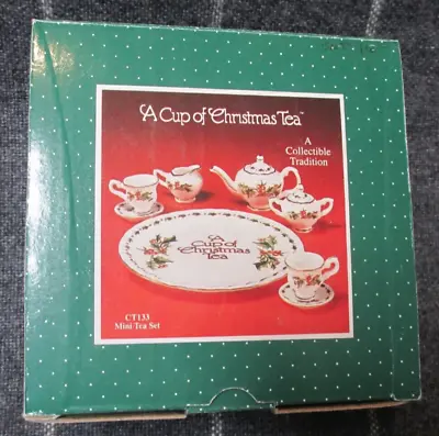 Waldman House A Cup Of Christmas Tea 10 Piece Mini Tea Set CT133 In Box + Book  • $22.95