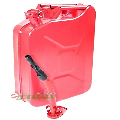 5 Gallon Jerry Can Gas  Steel Tank RED Military Style 20L Storage Can 5G • $53.99