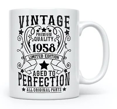 £6.99 • Buy 65th Birthday Mug - Coffee Tea Present Gift For Family Friend Parent Child 1958