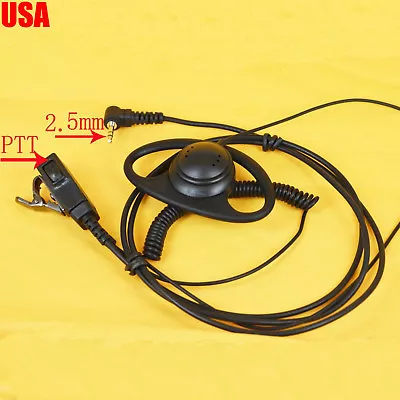 D-Shape PTT Earpiece MH230R MS350R MC2​20R MJ270R MR350R-VP MC225R • $8.98