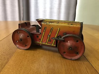 VINTAGE 1950s MARX TOYS TIN WINDUP TRACTOR #2 USA MADE TOY WORKS • $24.99