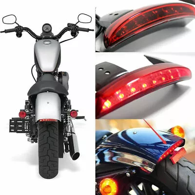 Motorcycle LED Fender Edge Running Brake Tail Light For Harley Davidson Iron 883 • $29.23