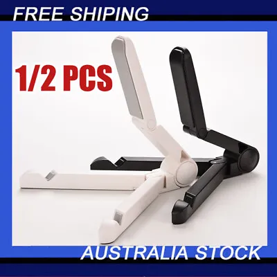 $12.45 • Buy 1/2 Mount Stand Folding Adjustable Desk Holder For IPhone Galaxy Tablet IPad Air