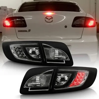 Smoked 2003-2008 Mazda 3 SEDAN Lumileds LED Tail Lights Brake Lamps Left+Right • $251.75