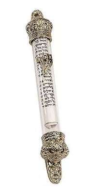 Mezuzah - Brass & Glass (Gold Color) Sealed Scroll (5 ) By Holy Land Gifts • $11.89