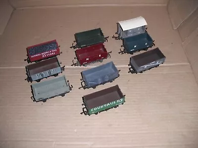£16.99 • Buy 9 X Assorted Hornby Triang Mainline Dapol  Airfix OO Model Railway Coal Wagons