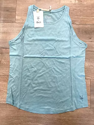 Ibex Performance Tank Top Sleeveless Merino Wool Moss Womens Medium NWT • $39.99