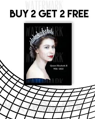 HM Queen Elizabeth Poster - Platinum Jubilee Prints - A3 - Wall Art • £10.99