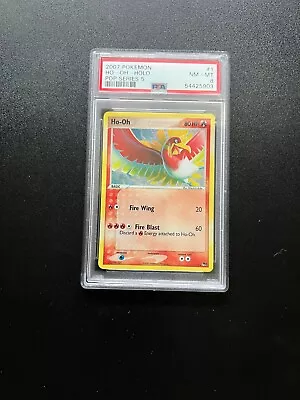 $180 • Buy 2007 Pokemon POP Series 5 Ho-oh 1/17  Holo PSA 8 Holo Bleed