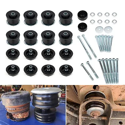 Black Body Cab Mount Bushing Kit Fit For Ford F250 F350 Super Duty 2/4WD 2008-16 • $73