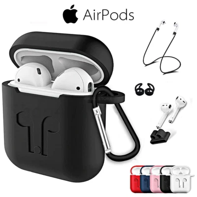 $22.24 • Buy Cover For Apple AirPods Case Silicone 6 IN 1+ Accessories Hook Cover Earphones