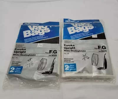 Home Care Vacuum Bags Style 26 For Eureka Upright Models Bags Style F+G 2 Packs • $8.99