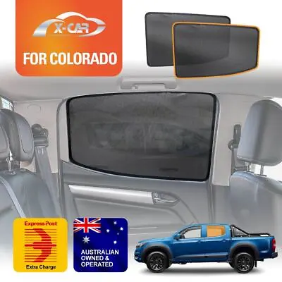 Rear Window Sun Shade For Holden Colorado 2012-2020 Magnetic Car Sun Blind Mesh • $59.95