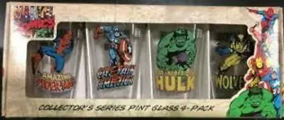 $59.99 • Buy Marvel Comics Heroes Collector's Series Pint Glass 4-Pack