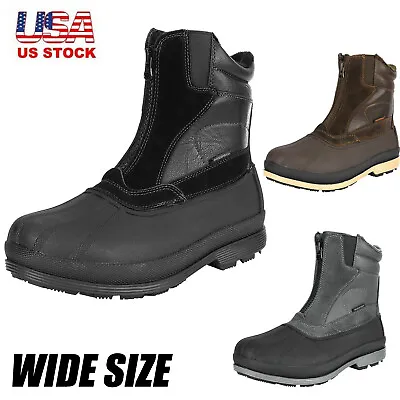 Mens WIDE SIZE Snow Boots Insulated Waterproof Winter Outdoor Ski Boots • $68.99