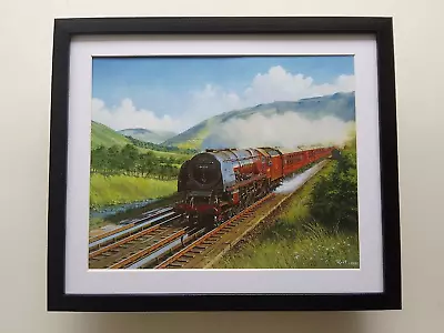 Malcolm Root Steam Train Print 'A 'Duchess' At Dillicar' FRAMED • £25.95