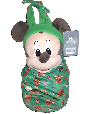 NEW Disney Babies Mickey Mouse W/ Gingerbread Pouch Blanket Holiday Plush Stuffe • $33.95