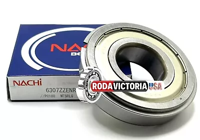 NACHI JAPAN 6307 ZZ NR BALL BEARING METAL SHIELDED + SNAP RING 35x80x21mm • $40.85