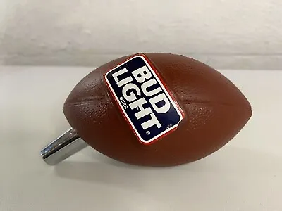 VINTAGE BUD LIGHT BEER FOOTBALL Draft Beer Tap Handle 6.75  NFL • $24.99