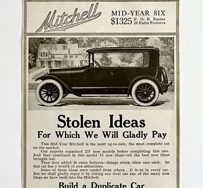 1916 Mitchell Mid Year Six Automobile Stolen Ideas Advertisement Motor LGADYC4 • $10.99