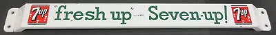 Vintage Seven Up 7 Up Porcelain Door Push Bar - Green Lettering • $345.93