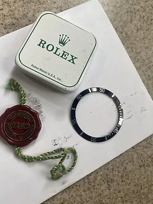 Vintage Rolex Submariner 5513 Insert Flat 4 Chipped Ton Box Hang Tag • $450