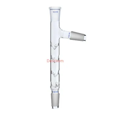 120mm 24/40 3-Way Glass Vigreux Distilling Column W/Side Arm Lab Glassware • $26.99