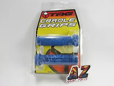 Tag ATV Handlebar Grips Blue Yamaha Raptor 125 250 350 660 700 700R Grizzly  • $21.99