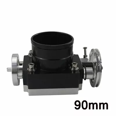 $57.14 • Buy Throttle Body Universal 90MM 3.5  Adapter High Flow Aluminum Intake Manifold