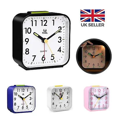 £8.85 • Buy Large Display Analogue Clock Silent Bedside Alarm Clock With Snooze Night Light